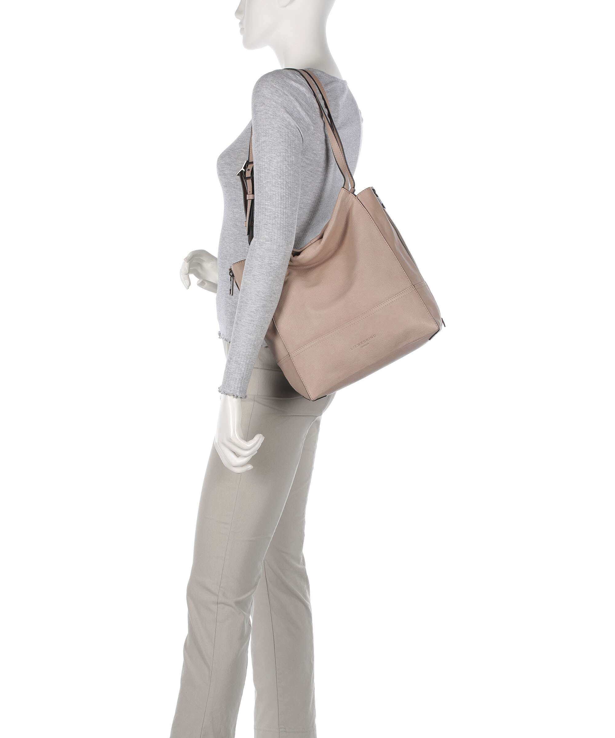 Liebeskind Lou 2 3D Leather M Tote bag stone