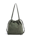 Liebeskind Lya Suede M Borsa a secchiello forest