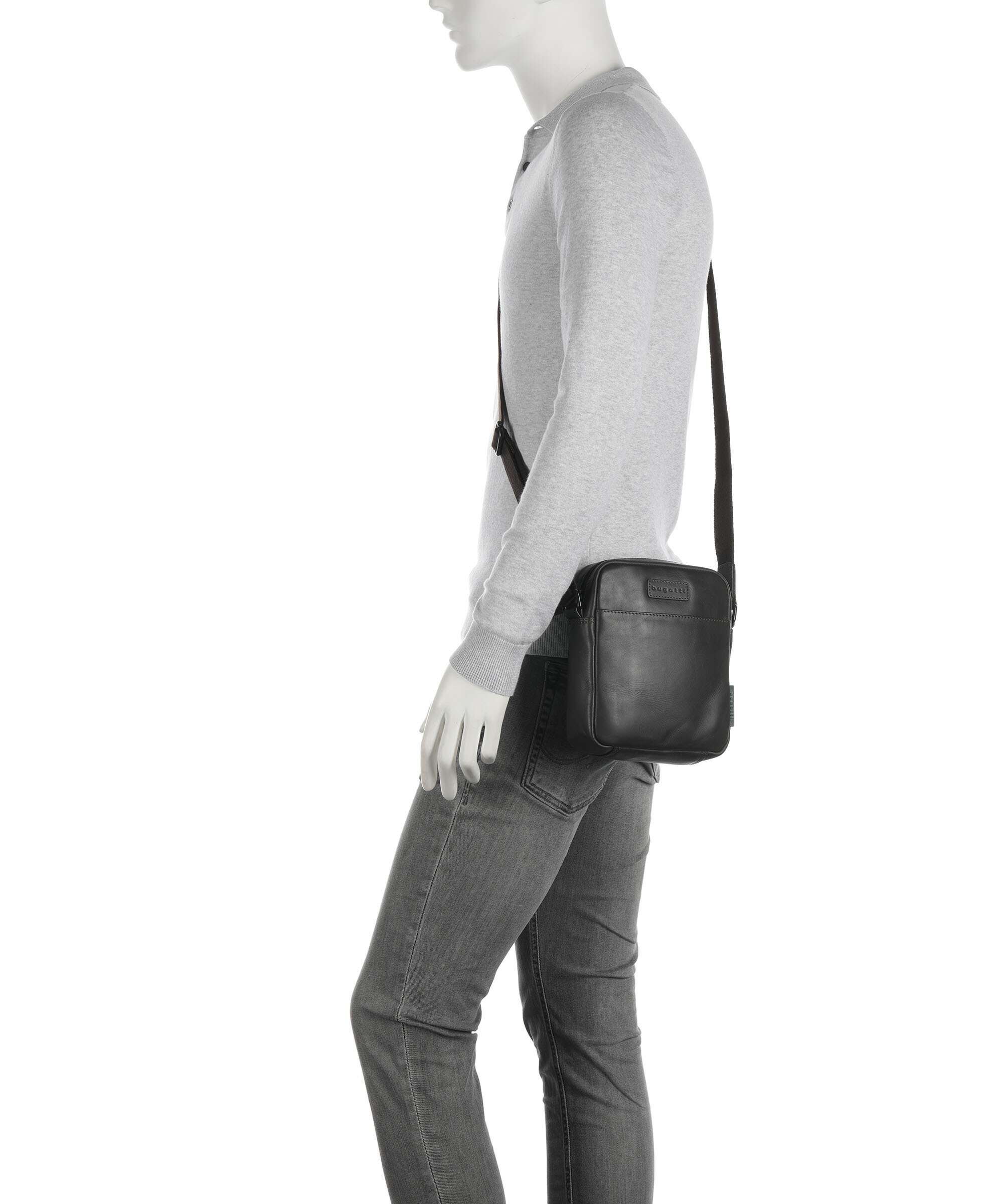 Bugatti Clark Crossbody bag dark brown