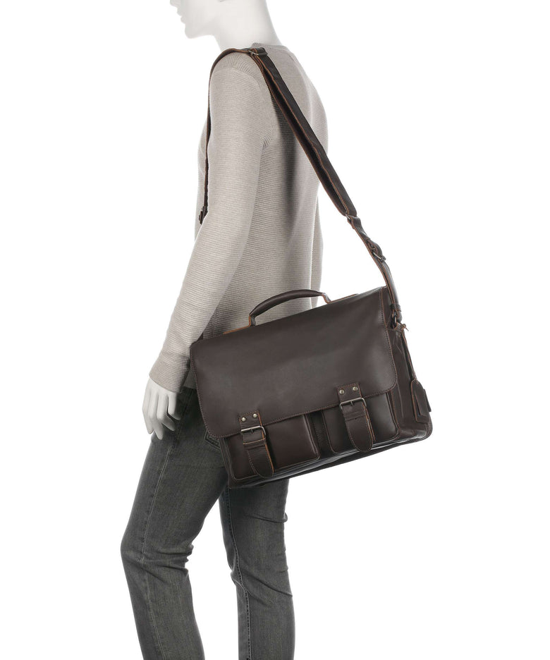 Aunts & Uncles Hunter Finn Briefcase vintage brown