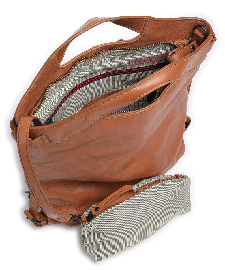 Aunts & Uncles Grandma's Luxury Club Mrs. Peach Crumble Backpack bag caramel