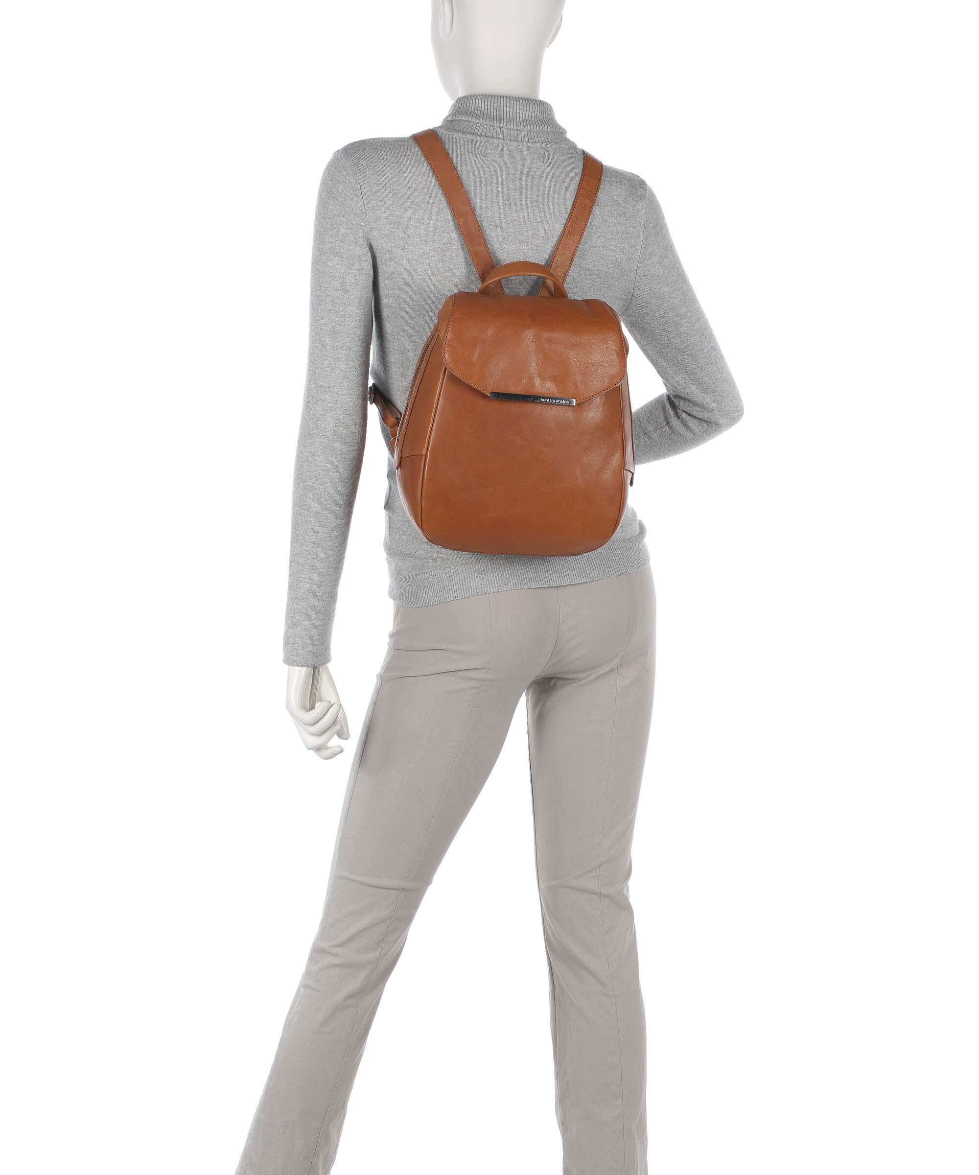 Aunts & Uncles Grandma's Luxury Club Mrs. Dumpling Backpack caramel