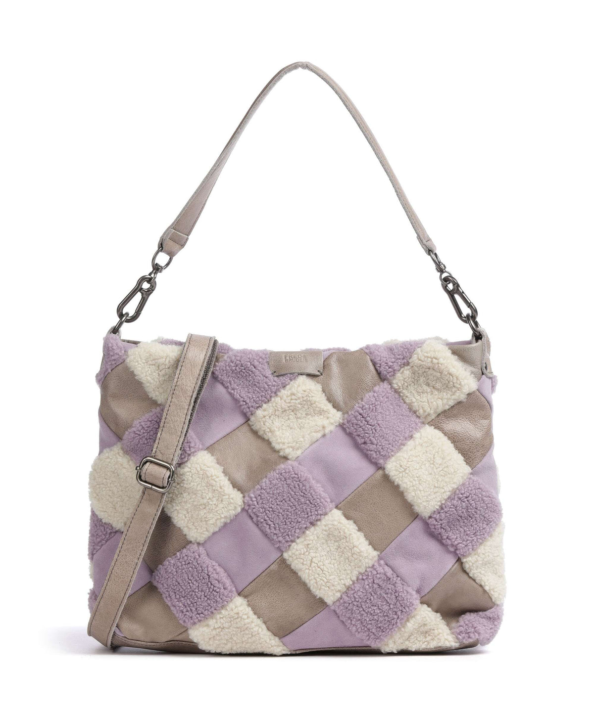 FredsBruder Check My Bag Hobo bag lavender teddy mix