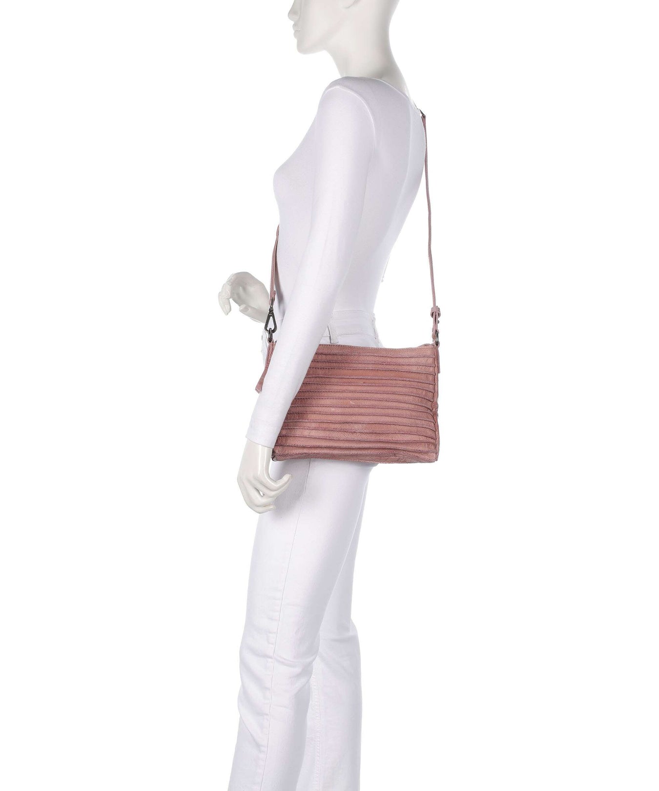 FredsBruder Bestseller Riffel Hobo bag powder rose