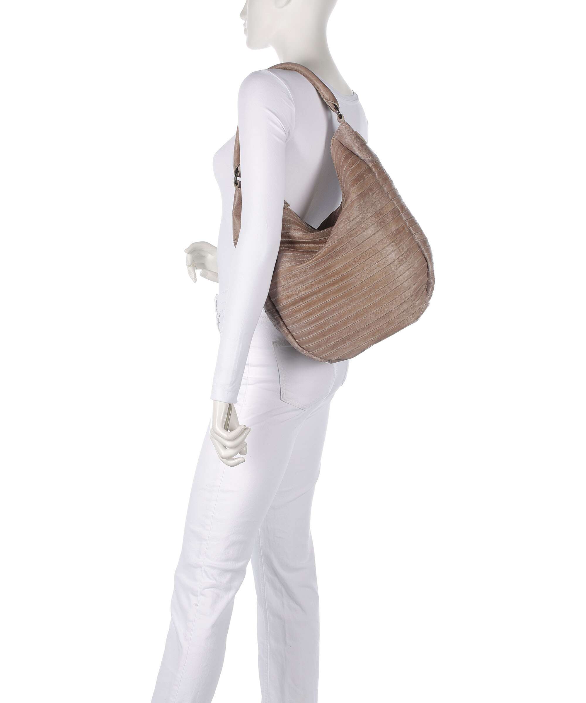 FredsBruder Bestseller Collection Gürteltier S Hobo bag dirty stone