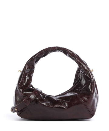 Les Visionnaires Greta Icon Crinkle Mini Borsa a mano bordeaux red