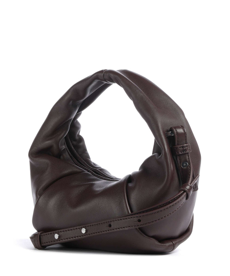 Les Visionnaires Greta Essential Silky Mini Crossbody bag aubergine