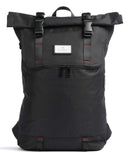 Doughnut Glossy Blocking Christopher Rolltop Rucksack black/red