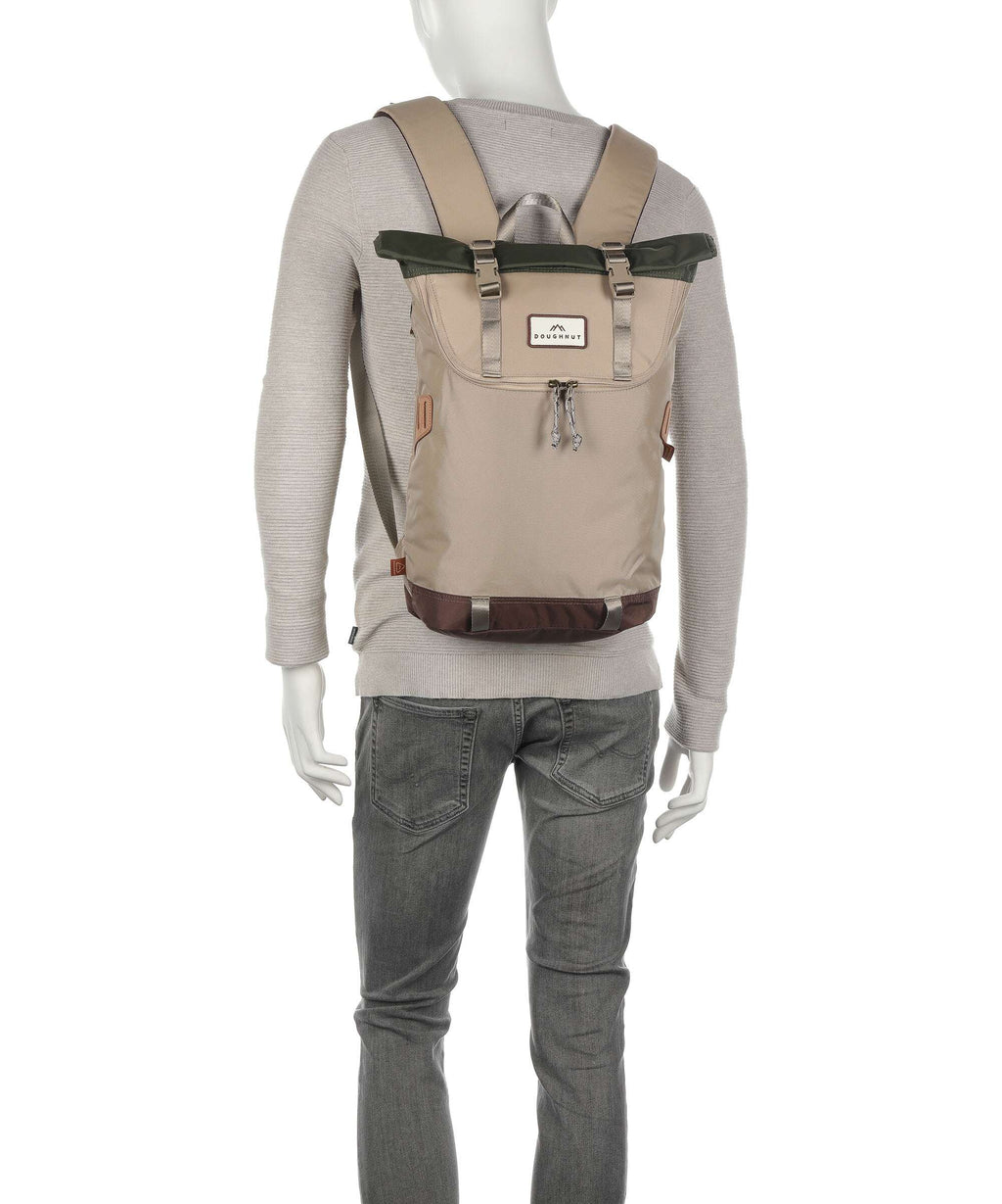 Doughnut Jungle Christopher Small Rolltop backpack beige