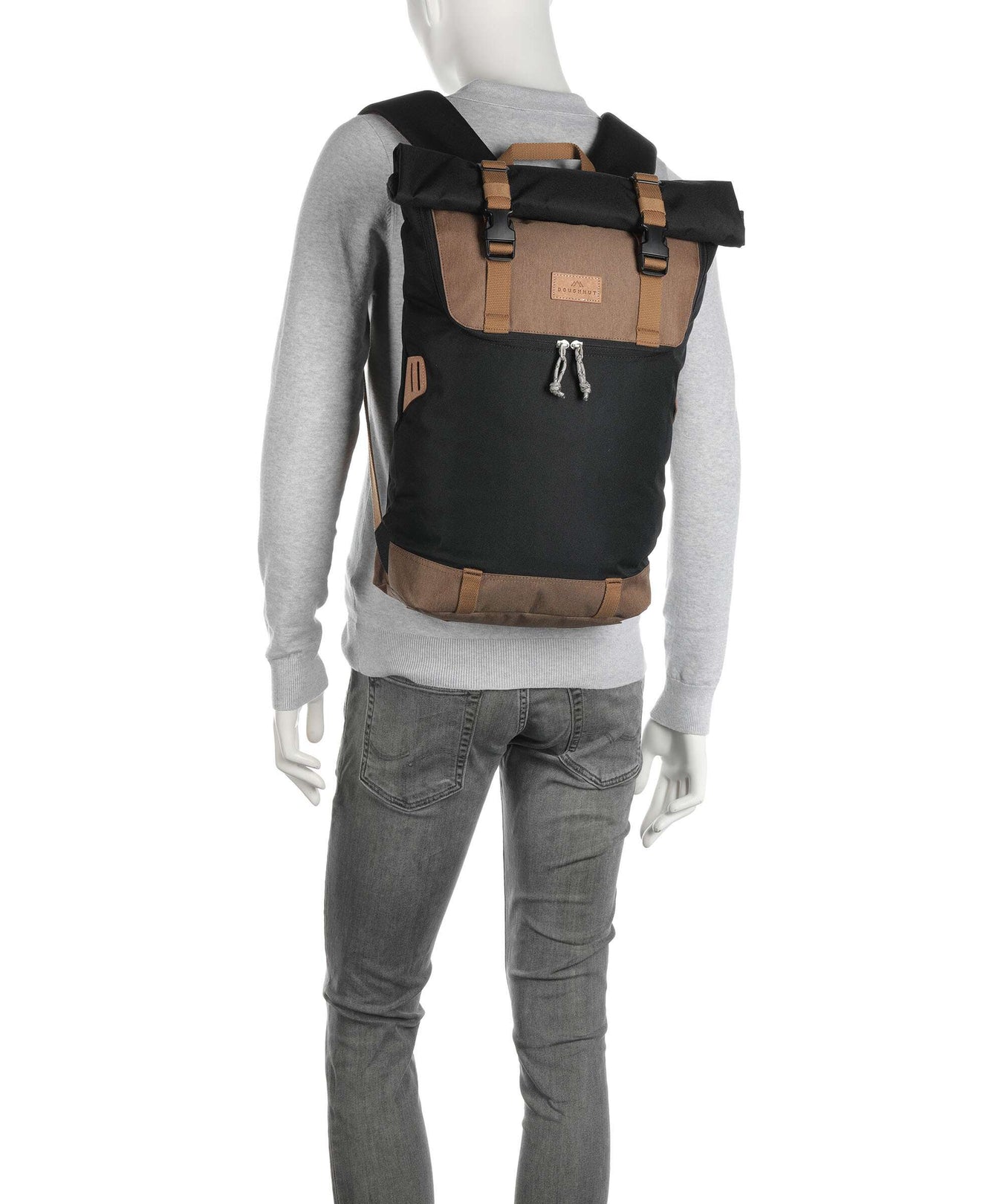 Doughnut Christopher Rolltop backpack khaki/grey