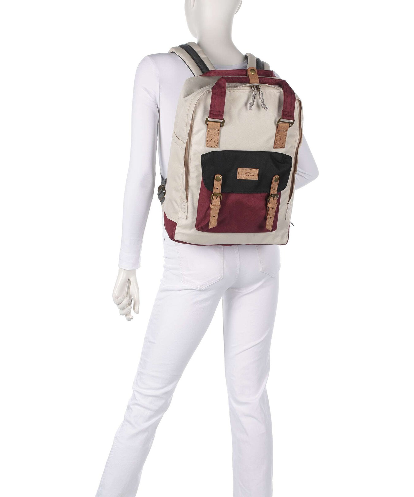 Doughnut Reborn Macaroon L Backpack stone/wine