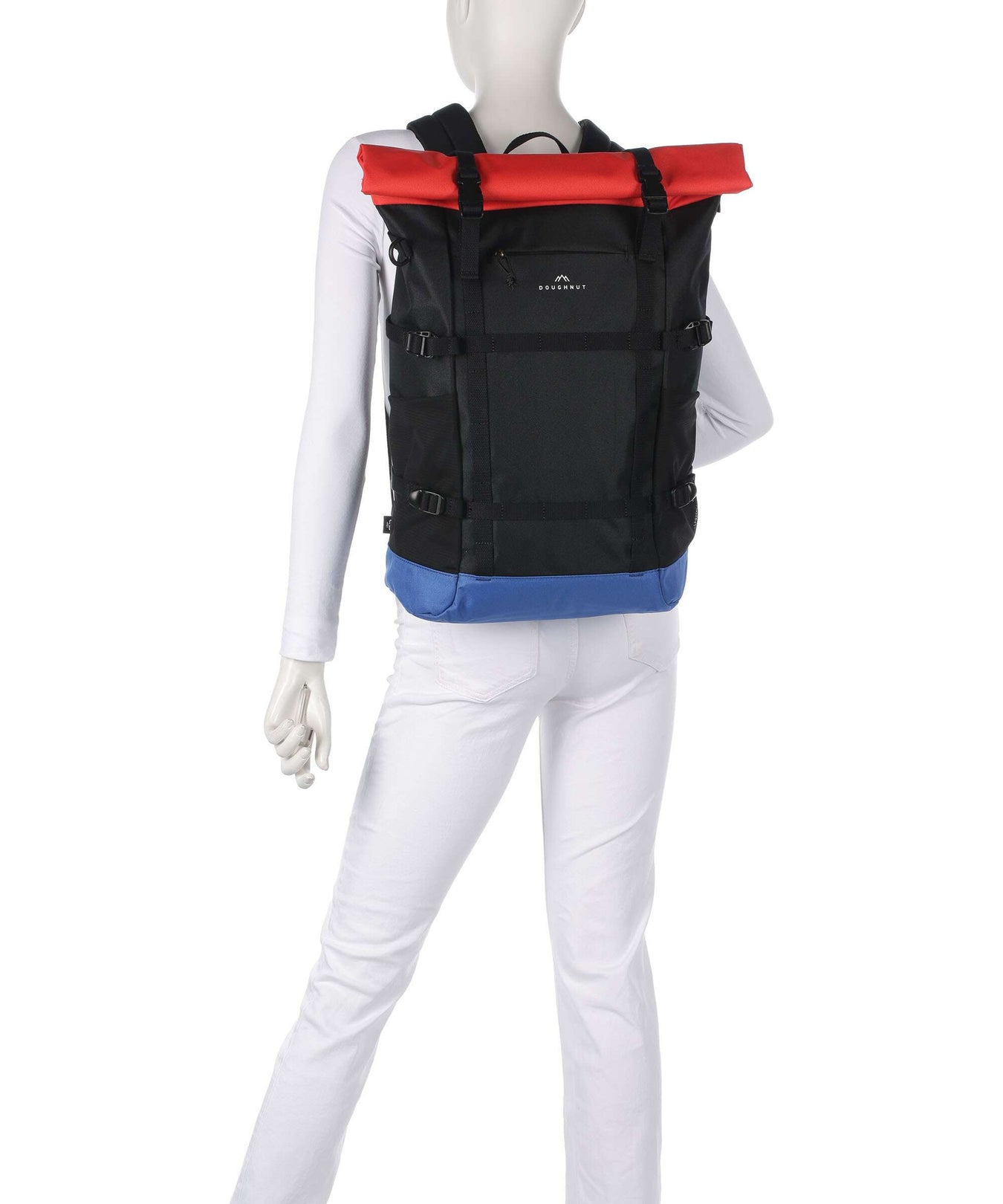 Doughnut Reborn Paratrooper Backpack black/grapefruit