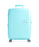 American Tourister Soundbox 4-Rollen Trolley poolside blue