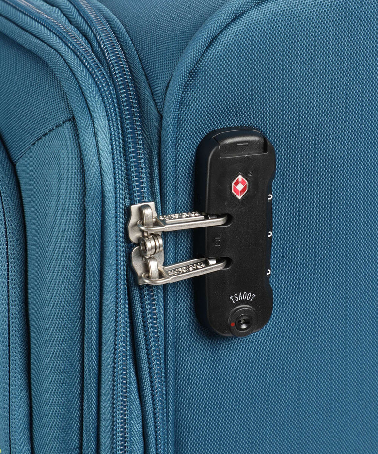 American Tourister Deep Dive Spinner (4 wheels) teal/lime