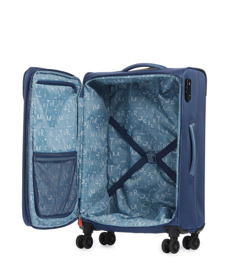 American Tourister Pulsonic Spinner (4 wheels) combat navy
