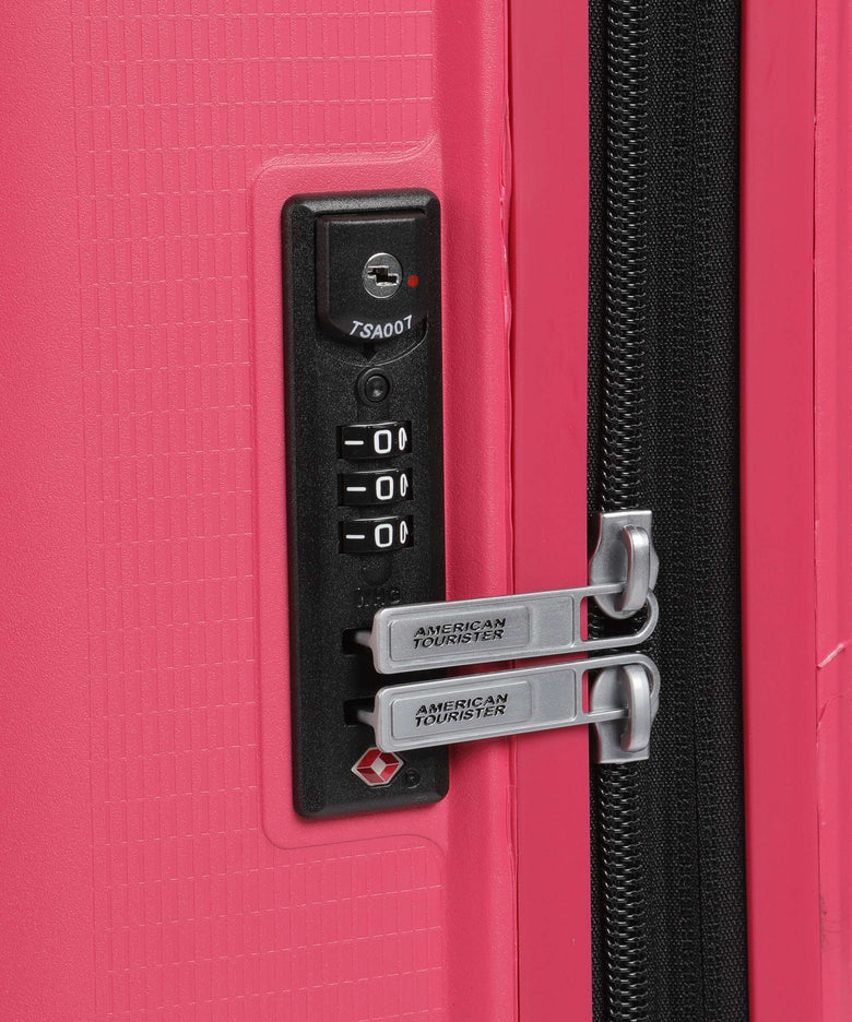 American Tourister Aerostep Spinner (4 wheels) pink flash