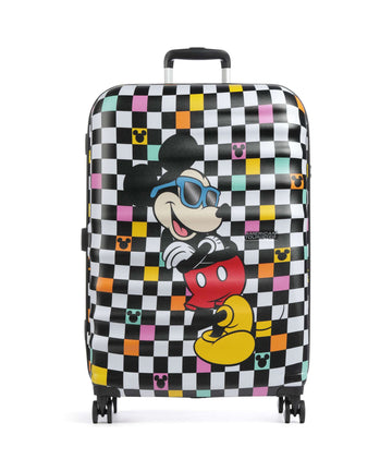 American Tourister Wavebreaker Disney Valise 4 roues mickey check