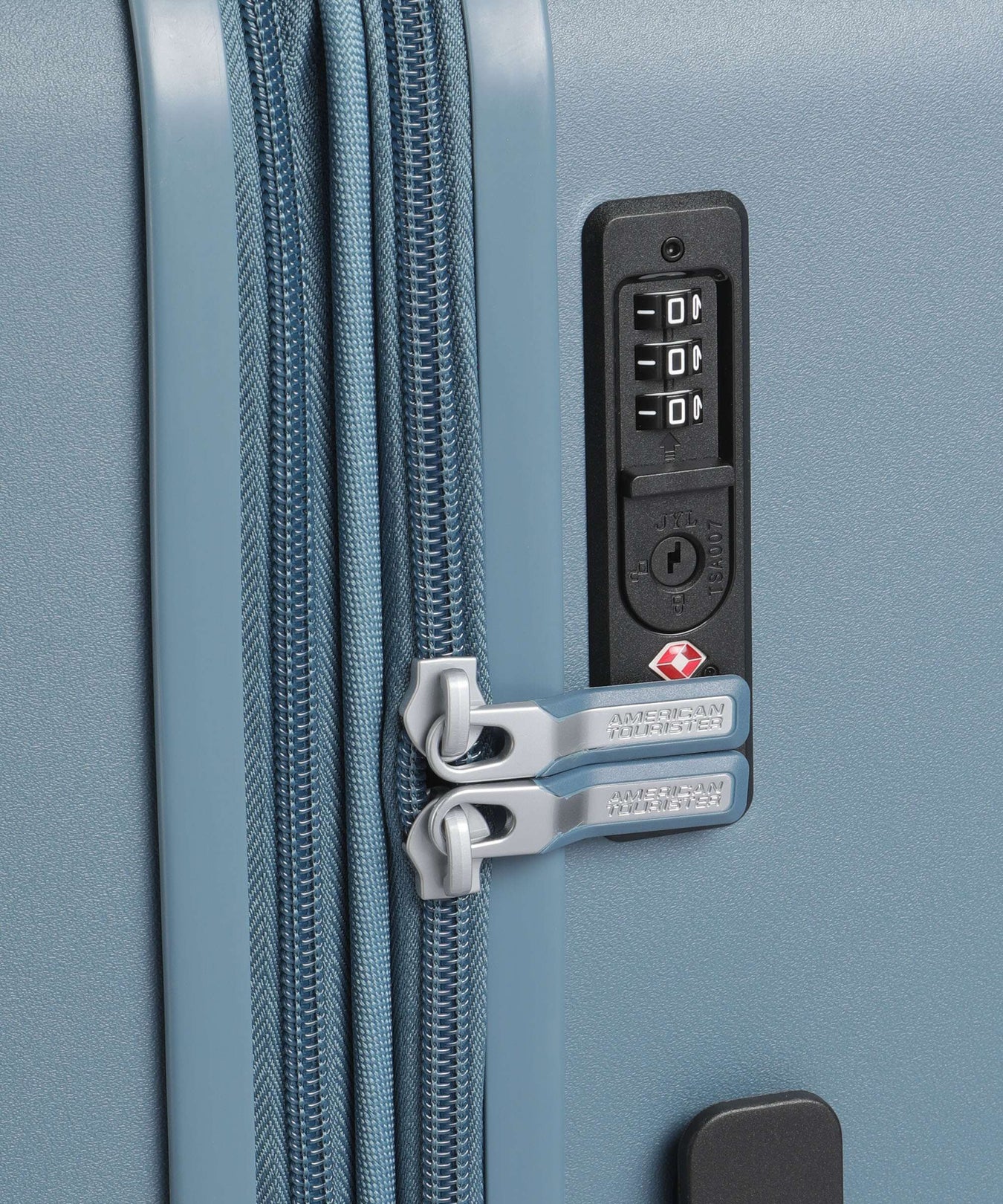 American Tourister Dynabelt Spinner (4 wheels) rainstorm blue