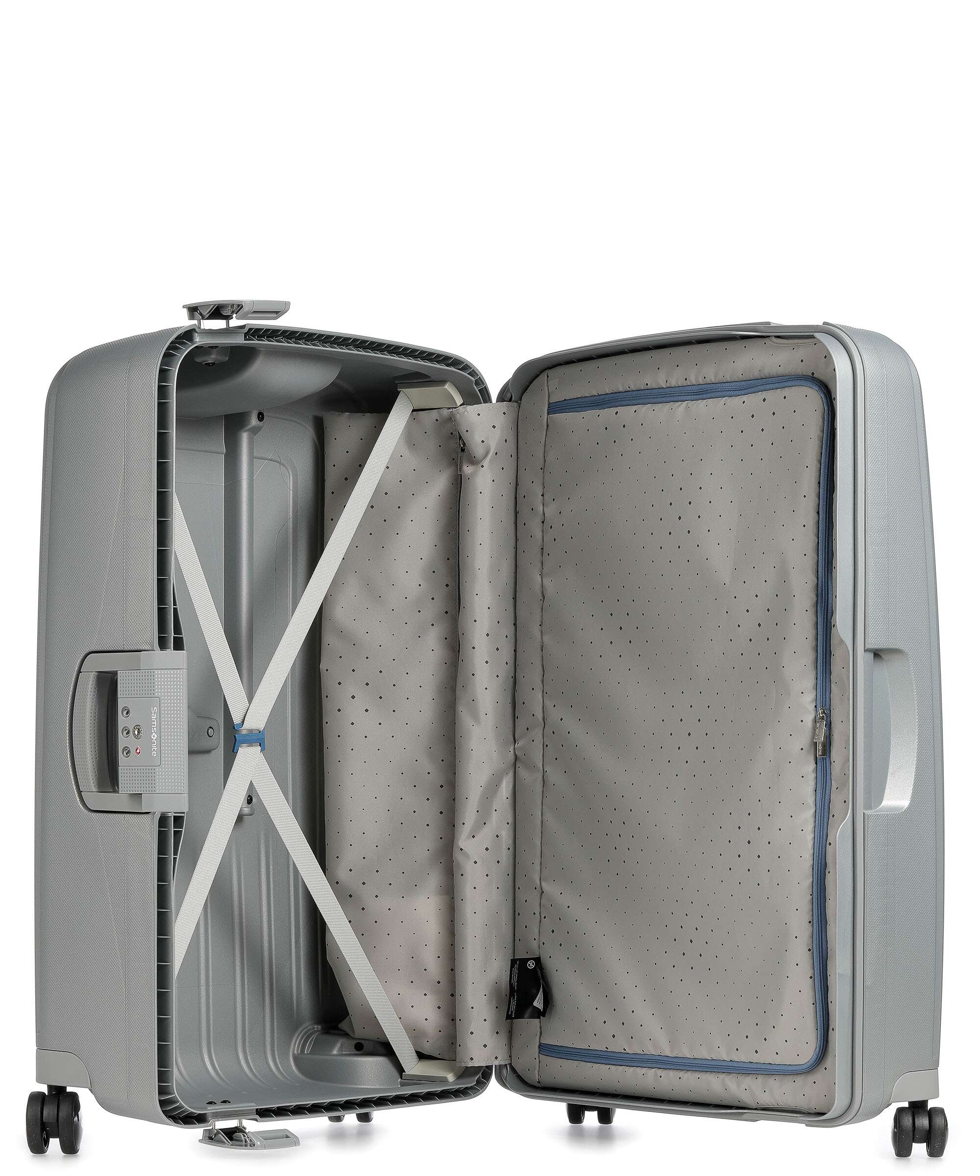 Samsonite S'Cure Spinner (4 wheels) silver