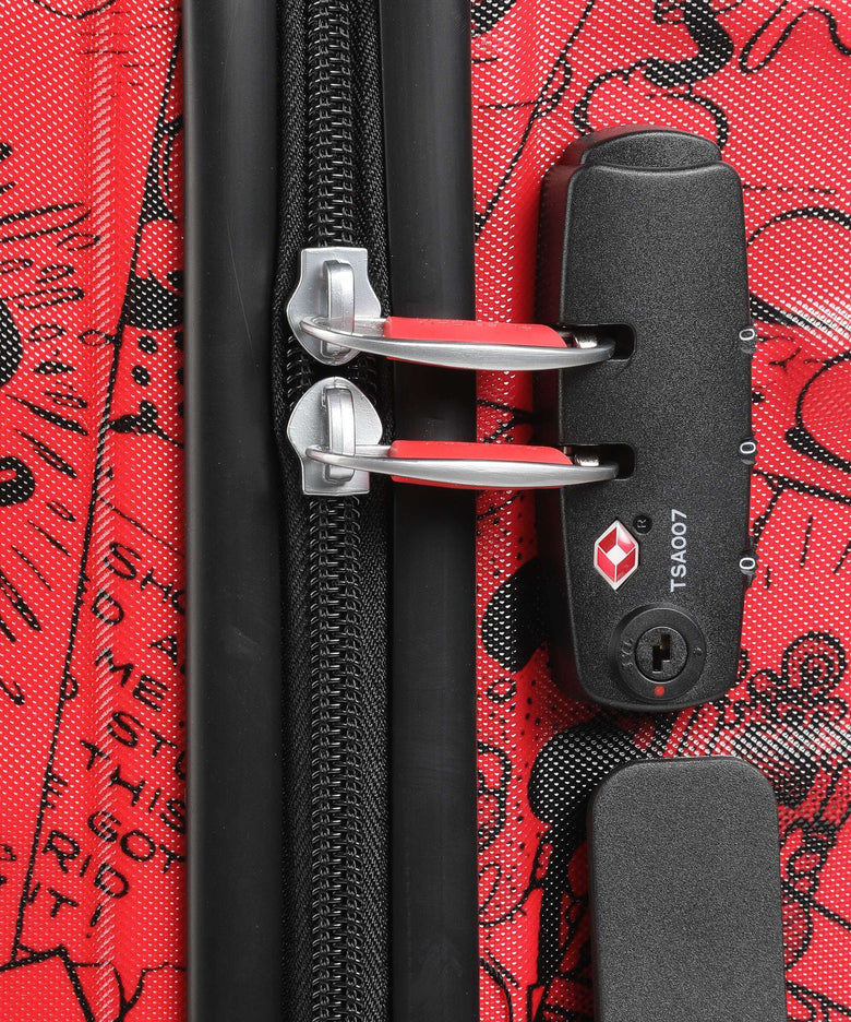 American Tourister Wavebreaker Disney Spinner (4 wheels) mickey comics red