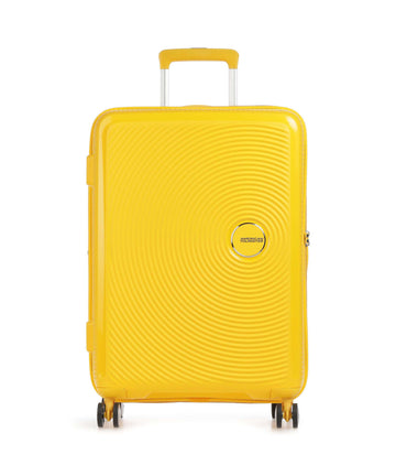 American Tourister Soundbox Valigia trolley (4 ruote) golden yellow