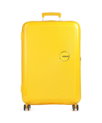 American Tourister Soundbox Valigia trolley (4 ruote) golden yellow