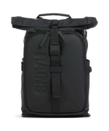 Rains Texel Moulded Rolltop Rucksack black