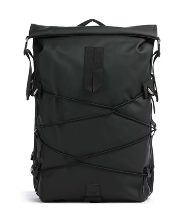 Rains Trail Cord Rolltop Rucksack black