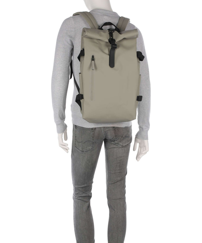 Rains Large Rolltop backpack drift