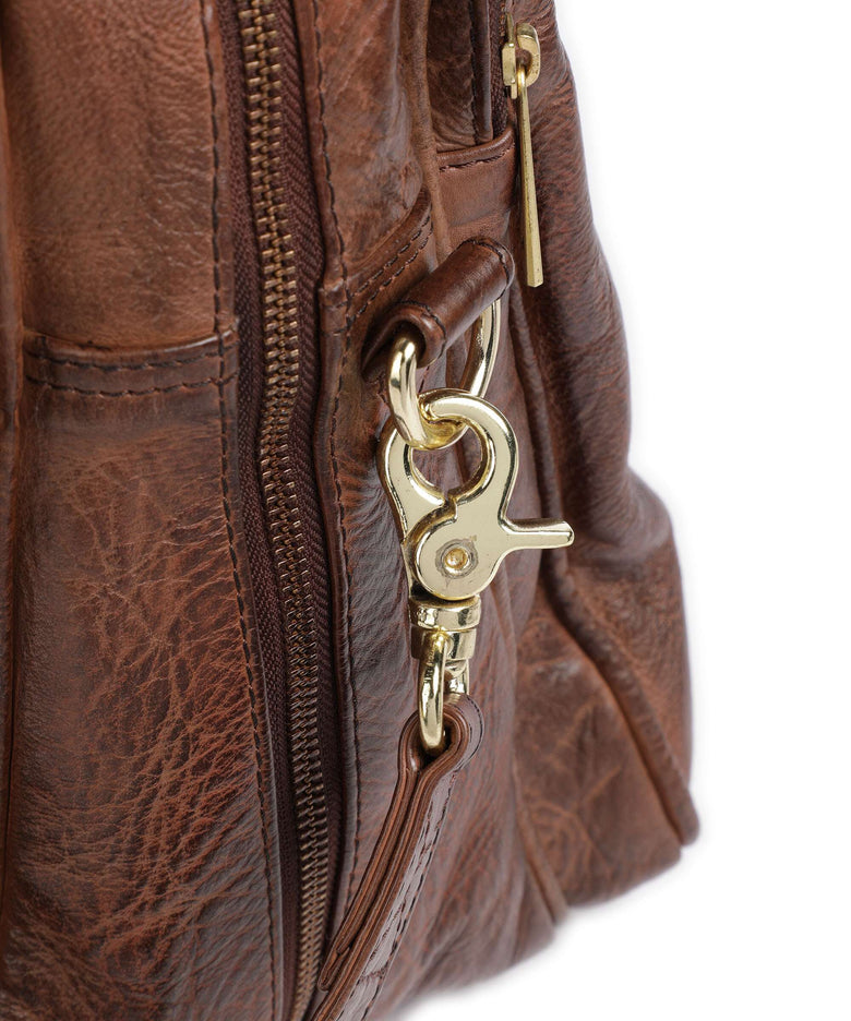 Depeche Golden Chic Shoulder bag brandy