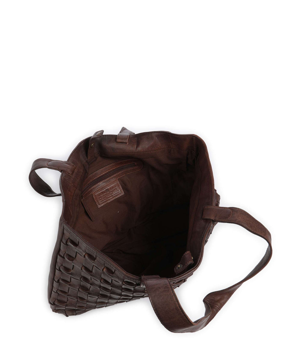 Depeche Modern Handcraft Tote bag choco brown