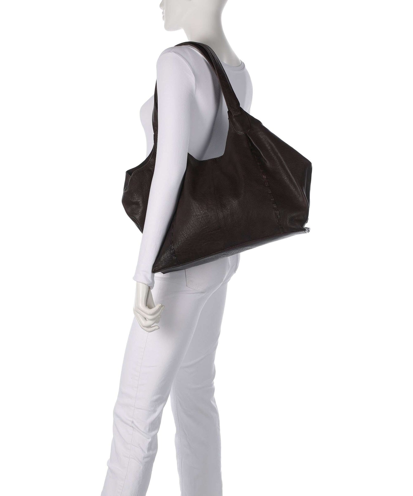 Depeche Tailors Stitch Hobo bag chocolate