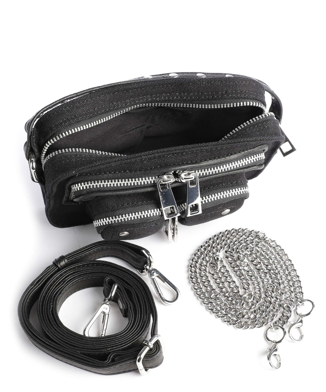 Núnoo Recycled Canvas Helena Crossbody bag black