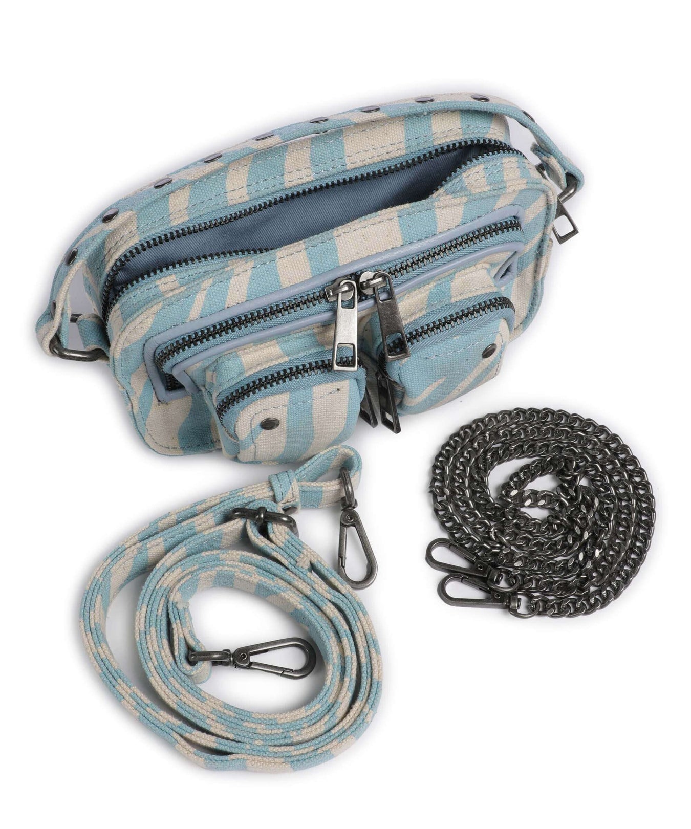 Núnoo Recycled Canvas Helena Crossbody bag blue