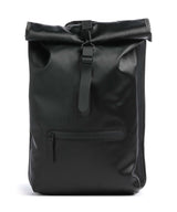 Rains Zaino roll-top black grain