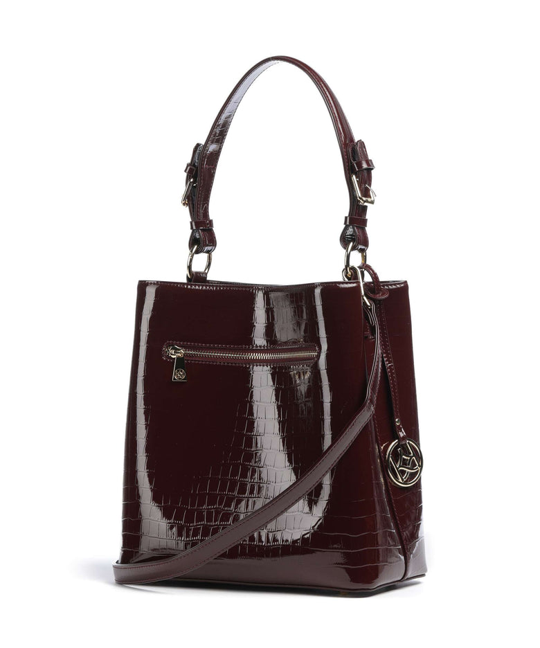 Kazar Victoria Bucket bag maroon