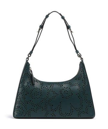 Marimekko Unikko Imprint Schultertasche dark green