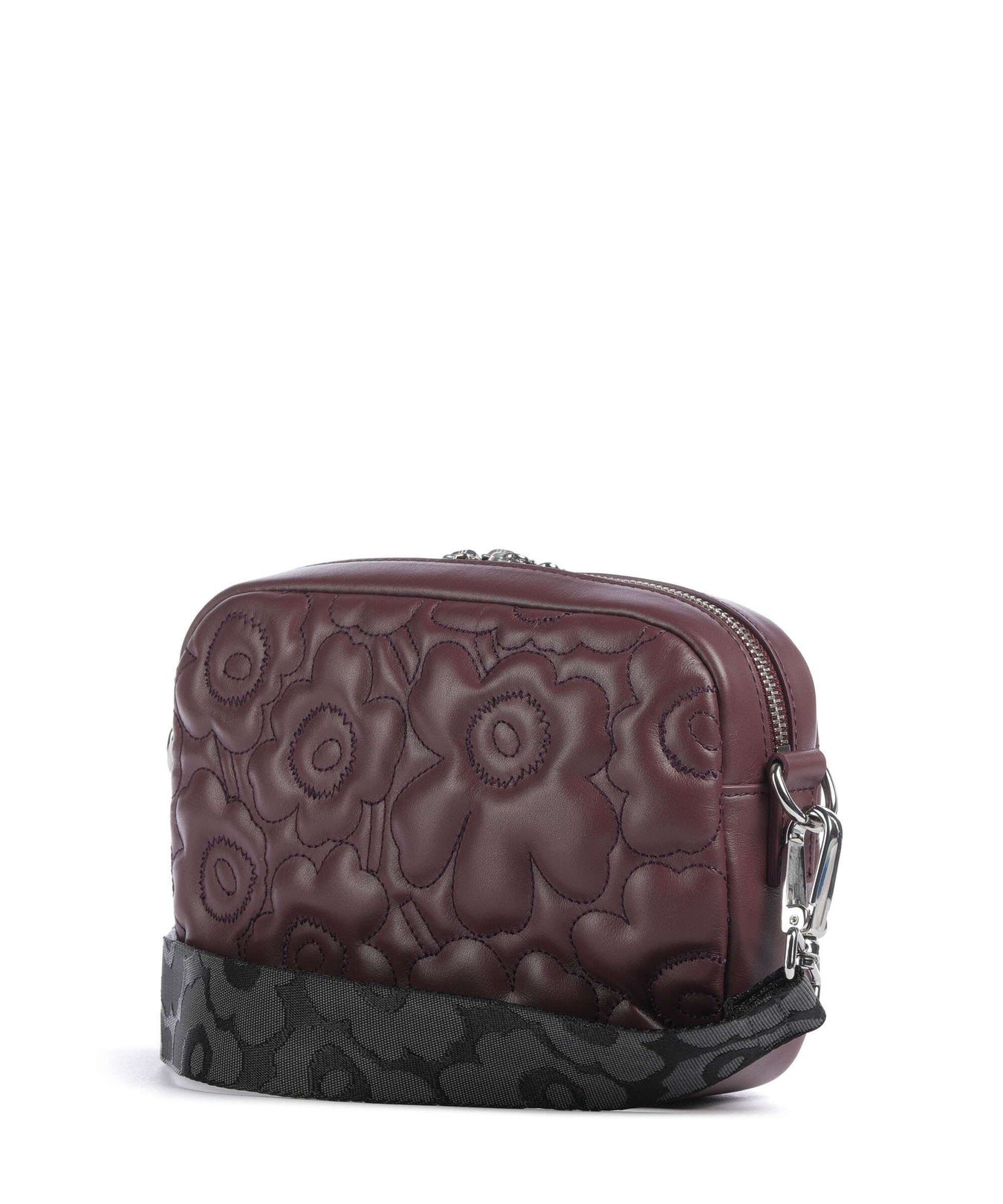 Marimekko Unikko Soft Gratha Crossbody bag wine red