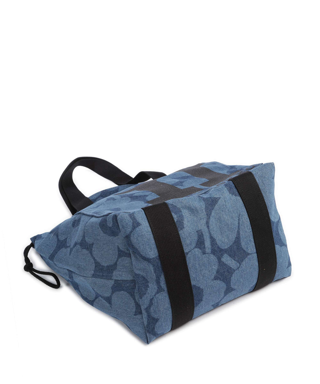 Marimekko Unikko Mono City Tote bag mid indigo