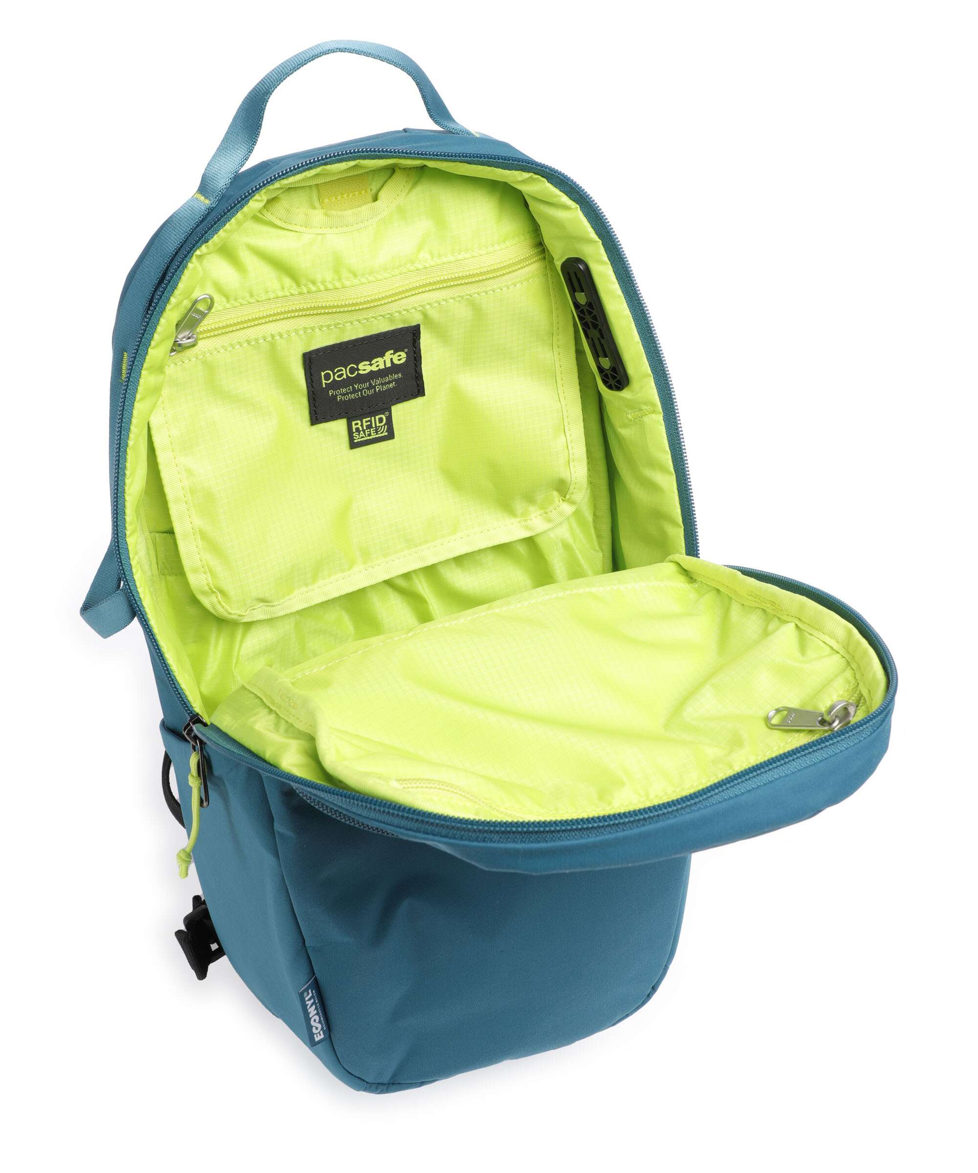 Pacsafe Eco 12L Sling bag tidal teal