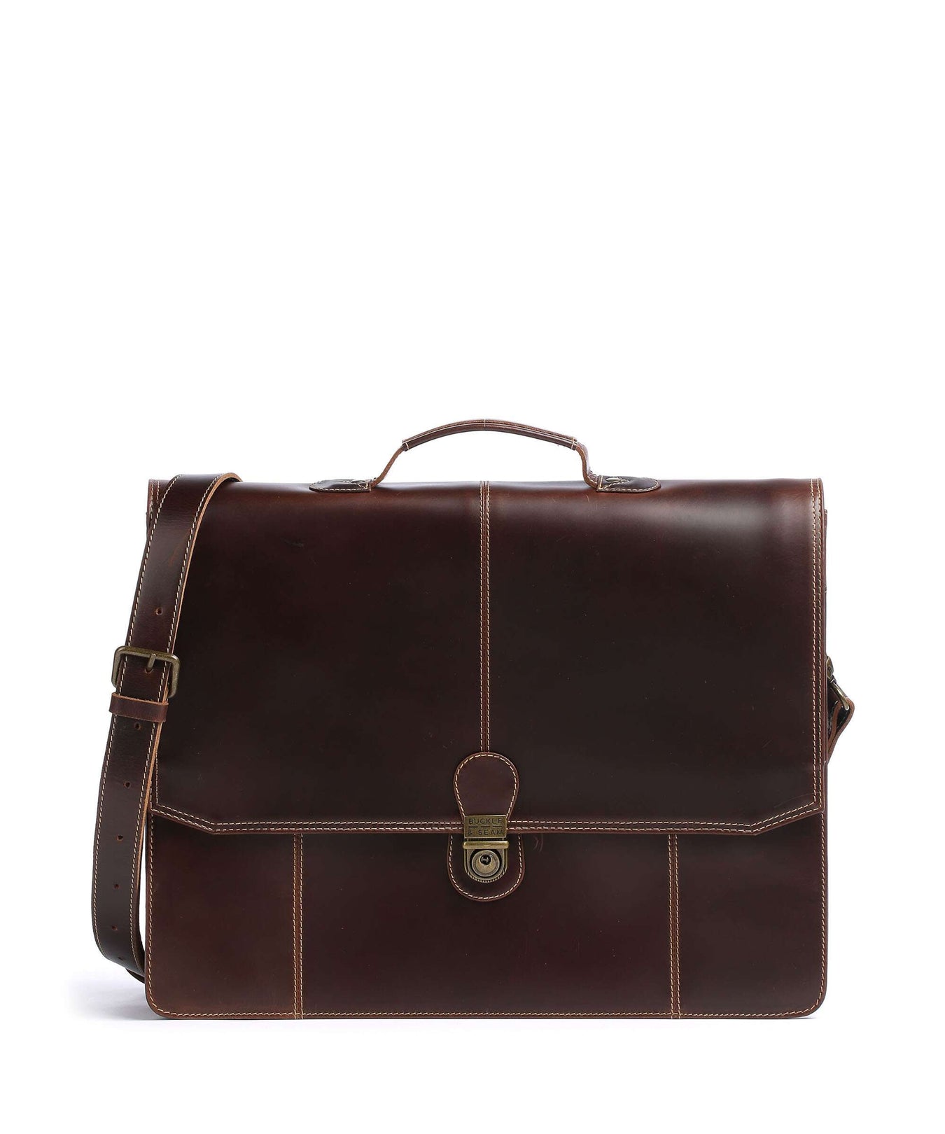 Buckle & Seam Sierra Briefcase brown