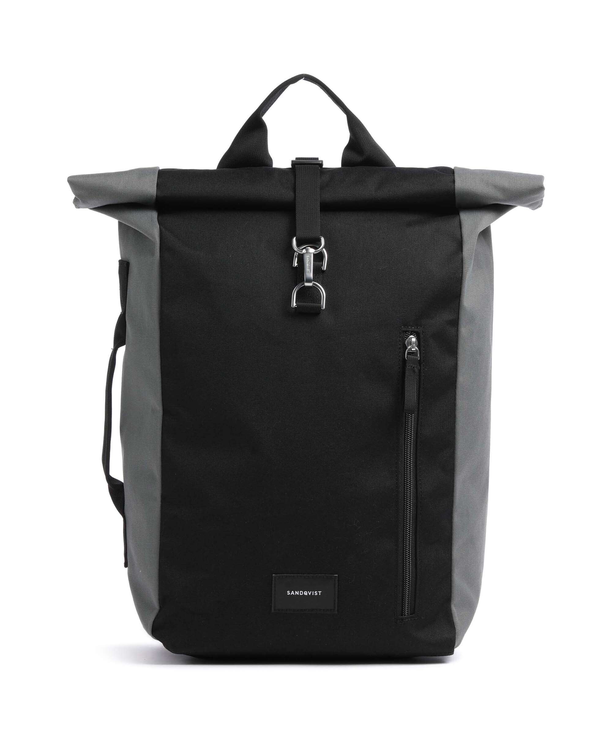 Sandqvist Ground Dante Vegan Rolltop backpack multicolour/black/grey