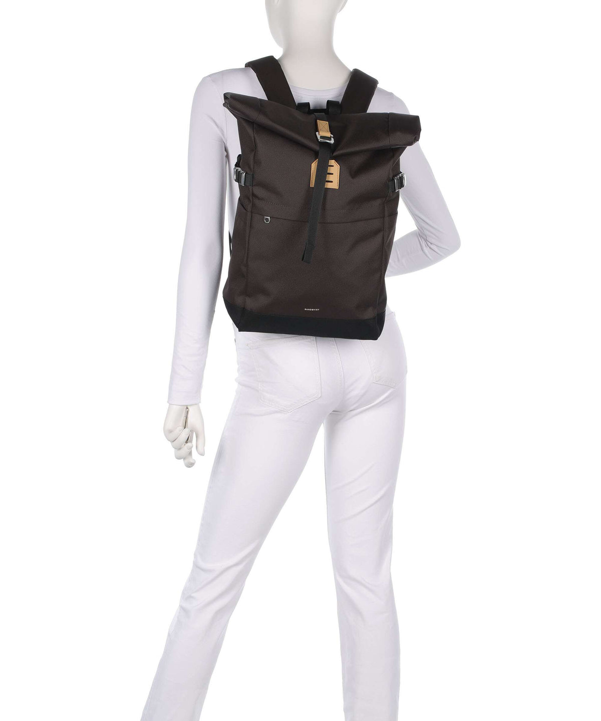 Sandqvist Icon M Rolltop backpack brown