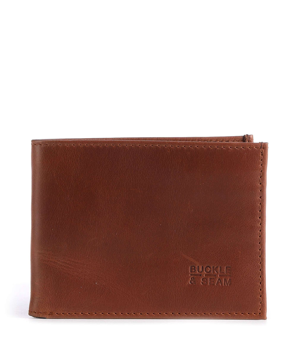Buckle & Seam Bill Wallet cognac