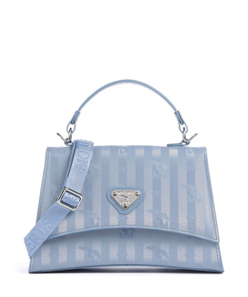 Maison Mollerus Vinerus Romont Handtasche metallic silber/sky