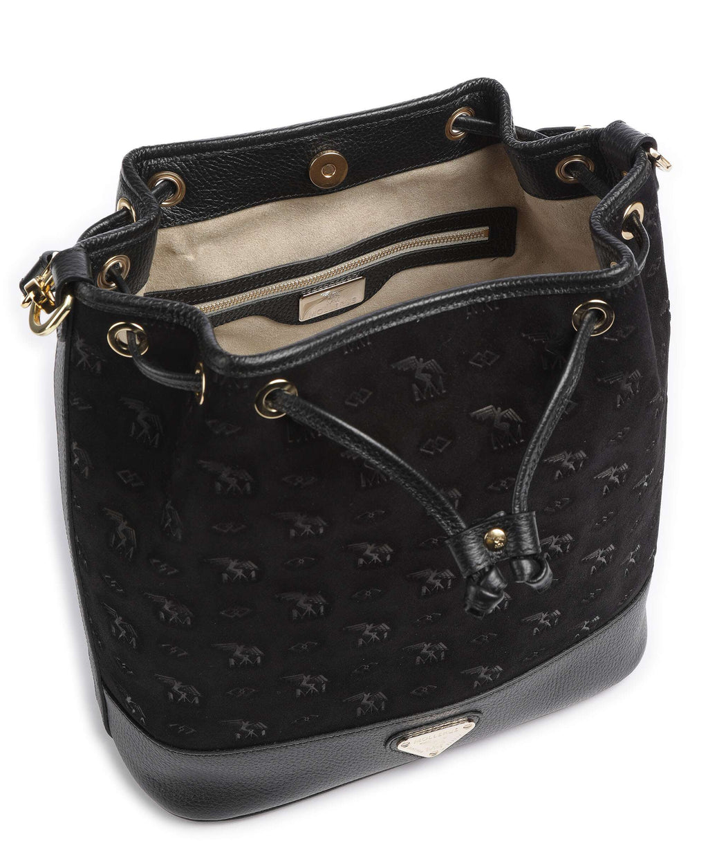 Maison Mollerus Stampato Niesen Bucket bag classic schwarz