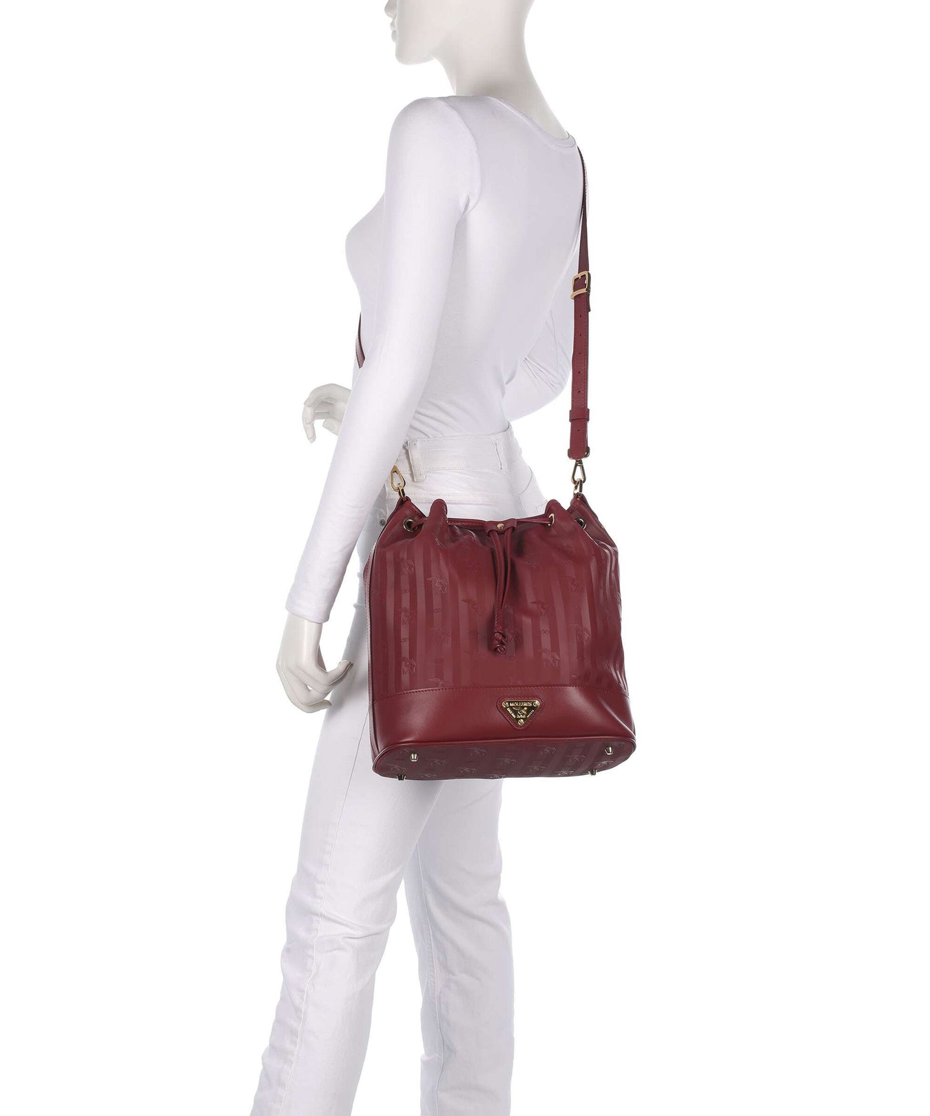 Maison Mollerus Vinerus Niesen Bucket bag antique rot