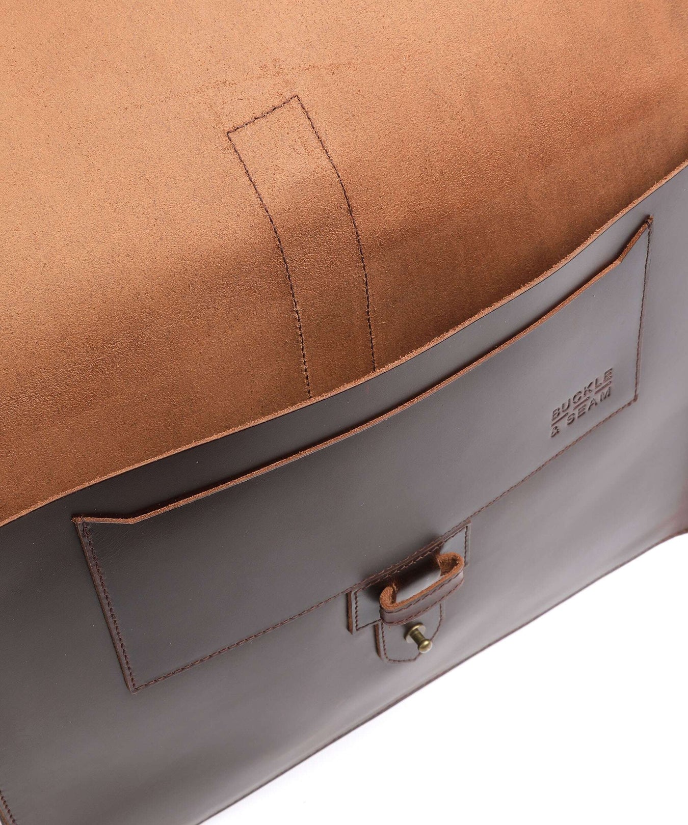 Buckle & Seam Aspen Laptop case brown