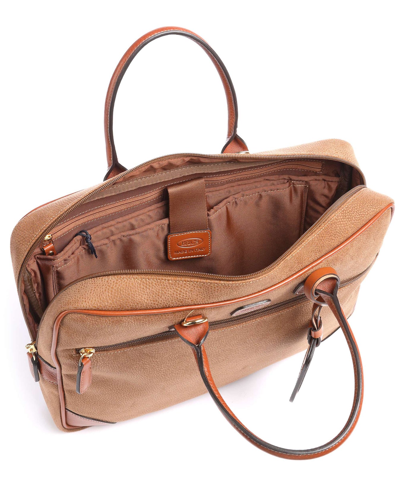 Brics Life Briefcase camel