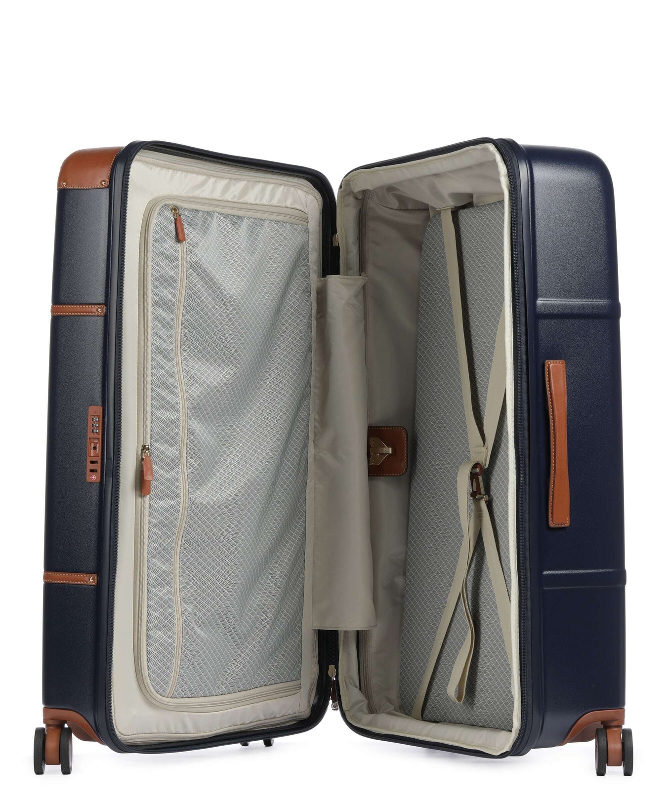 Brics Bellagio Spinner (4 wheels) blue/tan